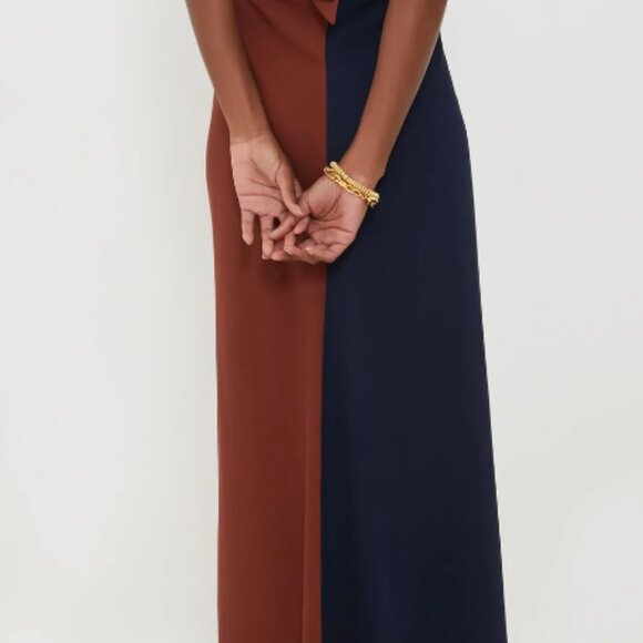 Tuckernuck Twisted D'Amore Dress Navy & White - Picture 4 of 6